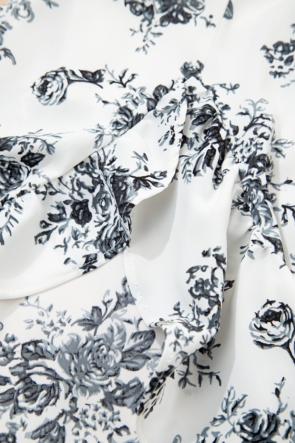 Wildflower Waltz Asymmetrical Ruffle Maxi Skirt