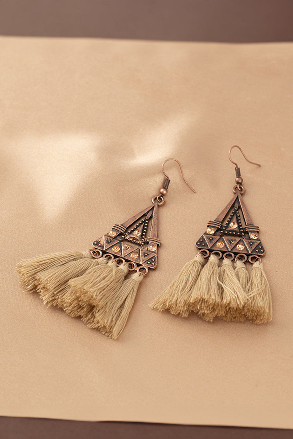 Desert Dusk Boho Tasseled Earrings