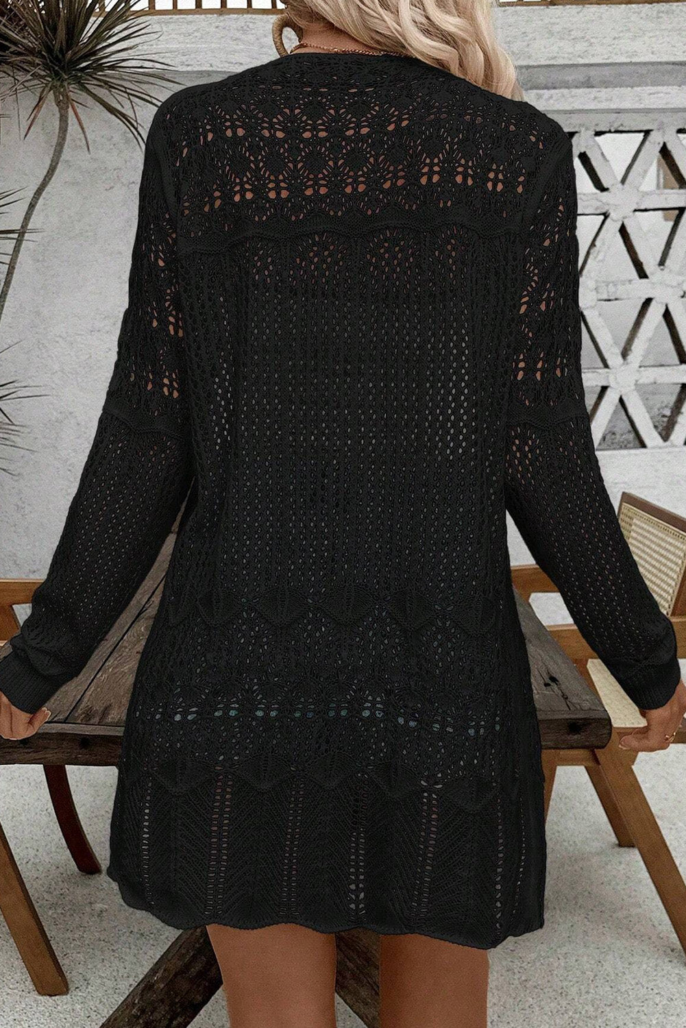 Seabreeze Crochet Cardigan – Lightweight Coastal Open Knit