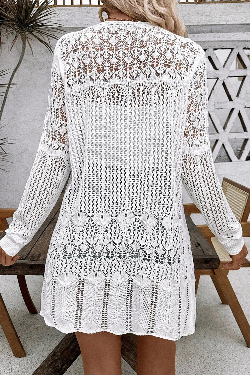 Seabreeze Crochet Cardigan – Lightweight Coastal Open Knit