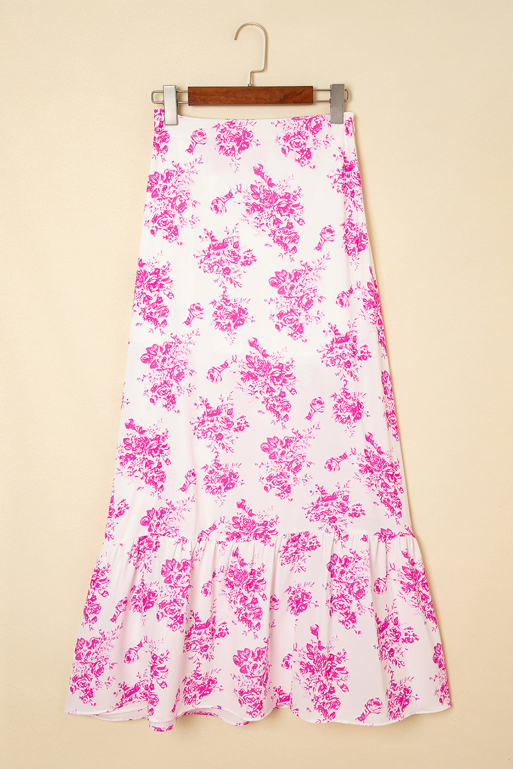 Wildflower Waltz Asymmetrical Ruffle Maxi Skirt