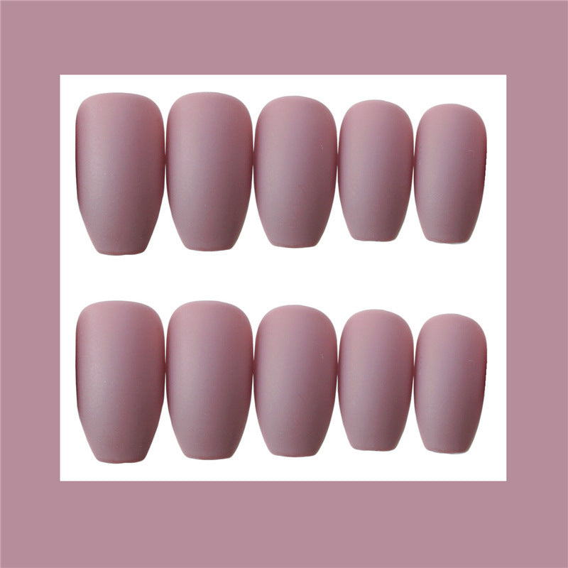 Blush Luxe Coffin Press-On Nails