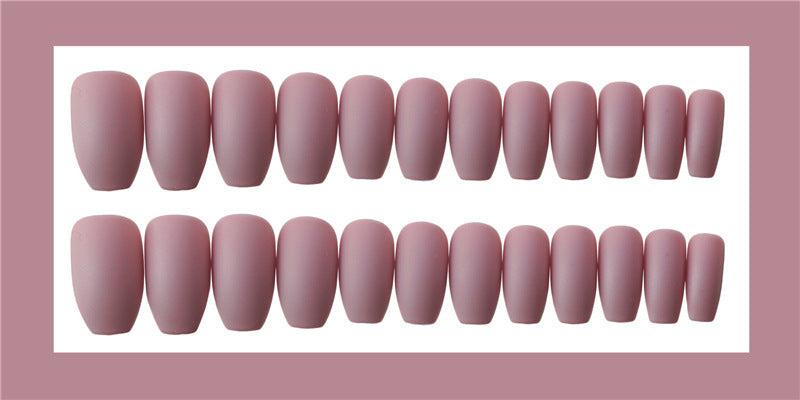 Blush Luxe Coffin Press-On Nails