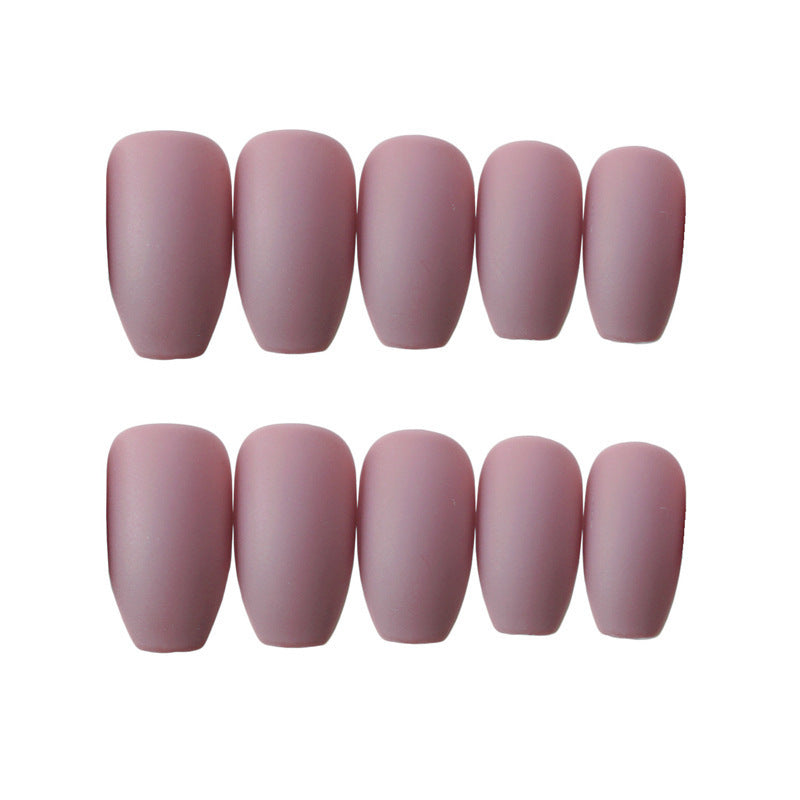 Blush Luxe Coffin Press-On Nails