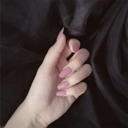 Blush Luxe Coffin Press-On Nails