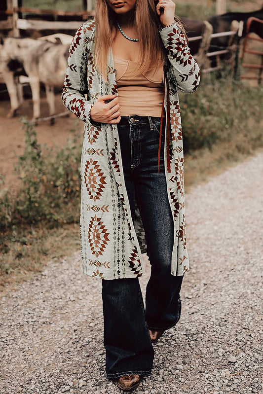 Desert Muse Aztec Longline Cardigan