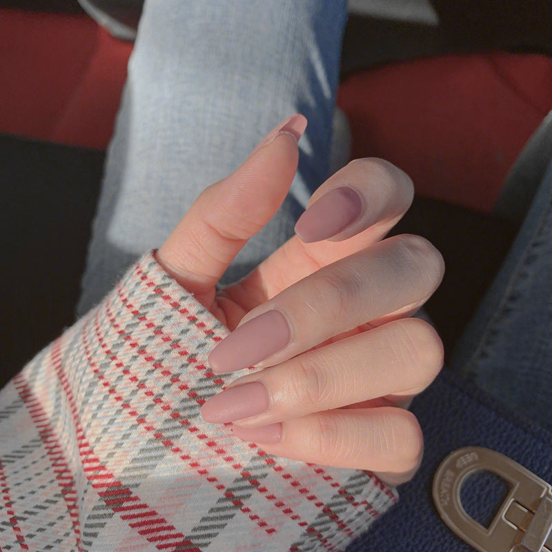 Blush Luxe Coffin Press-On Nails