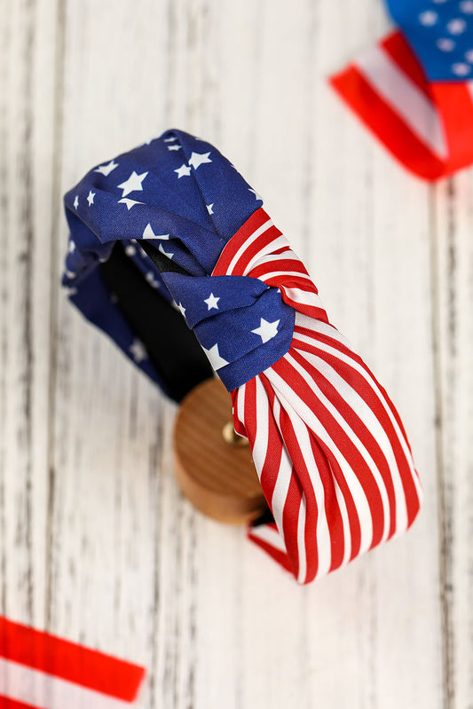 Star Spangled Babe Headband – Bow Knot Wide Stretch Hairband