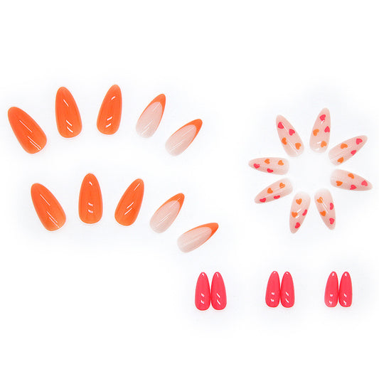 Summer Love Press-On Nail Set – Warm Love Edition