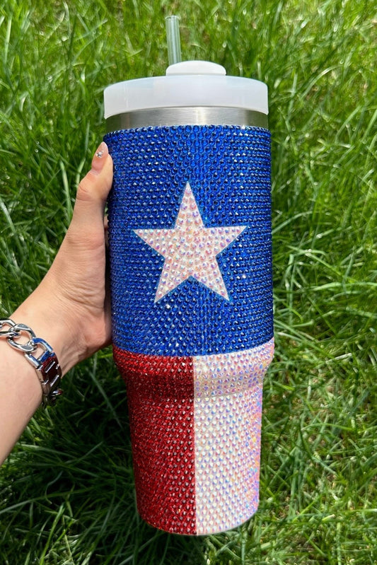 Starlight Sparkle 40oz Rhinestone Tumbler with Handle