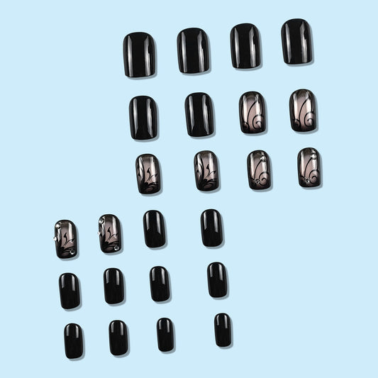Dark Vine Noir Press-On Nails